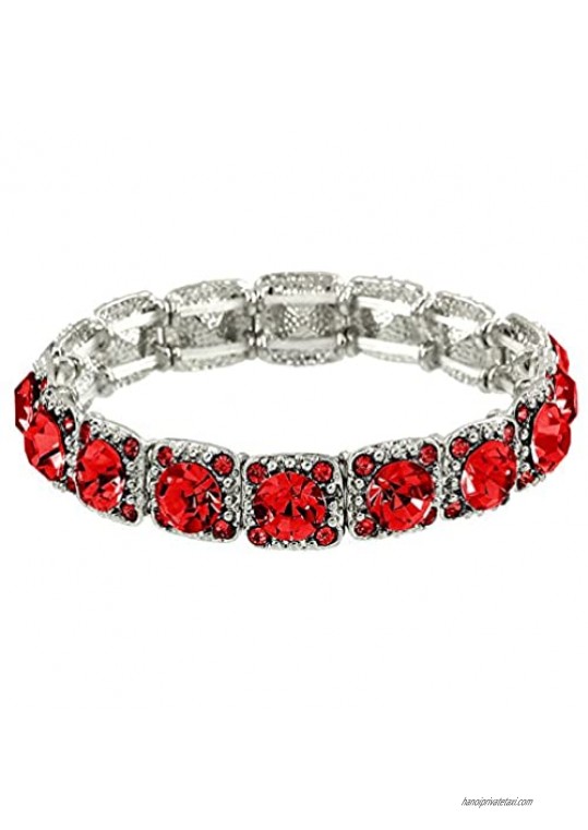 Falari Crystal Stretch Bracelet Wedding Bracelet Gift Box Included