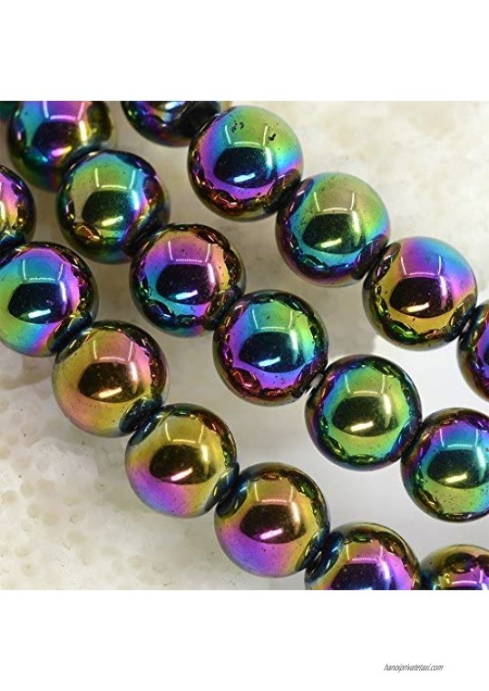 Justinstones Gem Semi Precious Gemstone 6mm Round Beads Stretch Bracelet 6.5 Inch Unisex