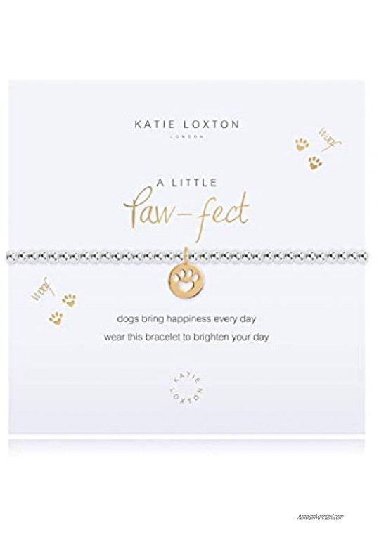 Katie Loxton a Little Pets Womens Stretch Adjustable Band Fashion Charm Bracelet