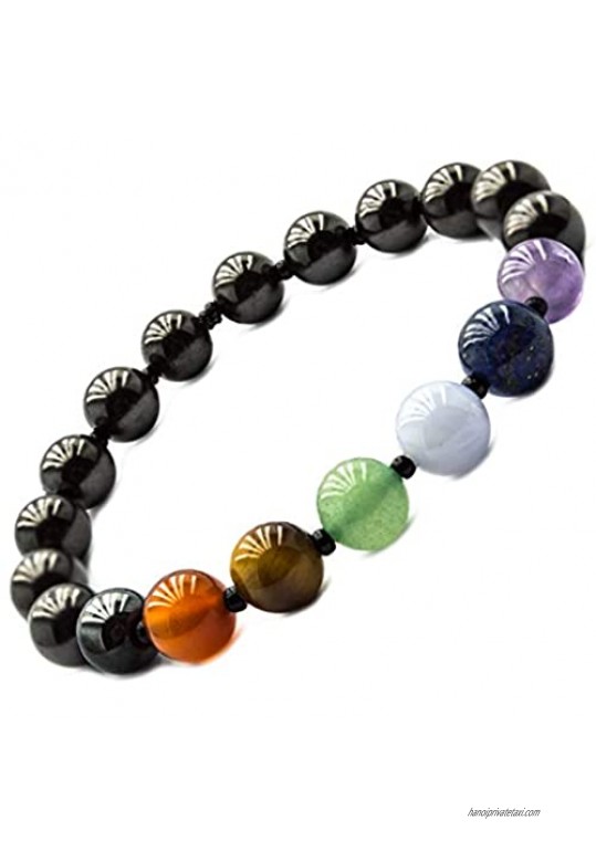 Shungite Bracelet From Russia - 8mm Round Beads