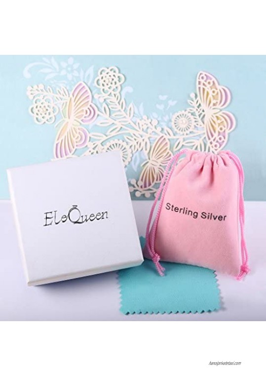 EleQueen 925 Sterling Silver CZ Party Tree Butterfly Moon Star Tennis Bracelet 6.6+1.3 Extender