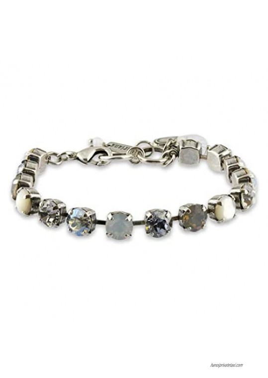 Mariana Jewelry Silk Bracelet Silver Plated with Crystal Nature Collection MAR-B-4252 M1049 SP