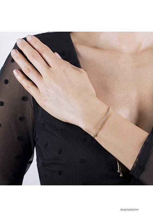 Olivia Paris 14K Gold 1/2 CT. Diamond Adjustable Bolo-Style Bracelet