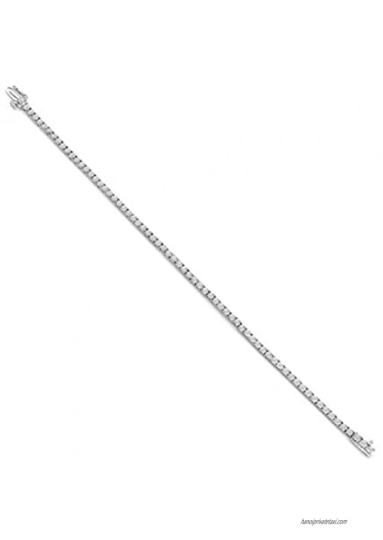 Sterling Silver Diamond Tennis Bracelet (1/2 cttw I-J Color I2-I3 Clarity)