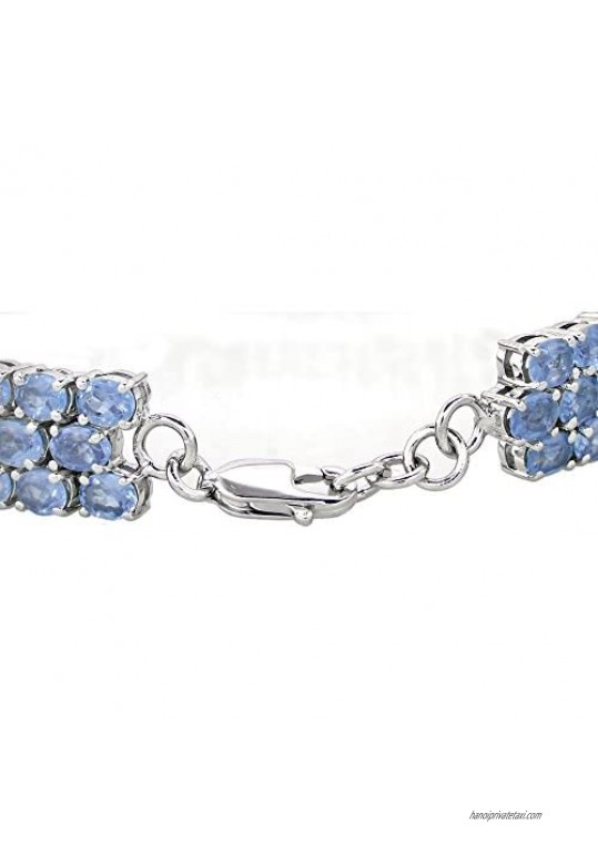 Tanzanite Bracelet for Women in Sterling Silver