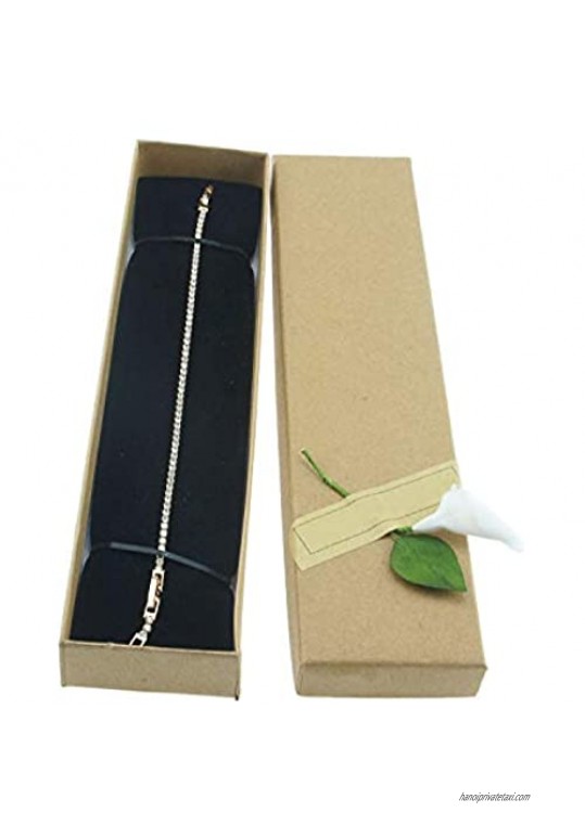 UJOY Fashion Bracelets Tennis Crystal Cubic Zirconia Square Stones Golden Chain Women's Jewelry Gift
