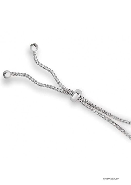 Victoria Townsend Cubic Zirconia Elegant Adjustable Tennis Bracelet for Women