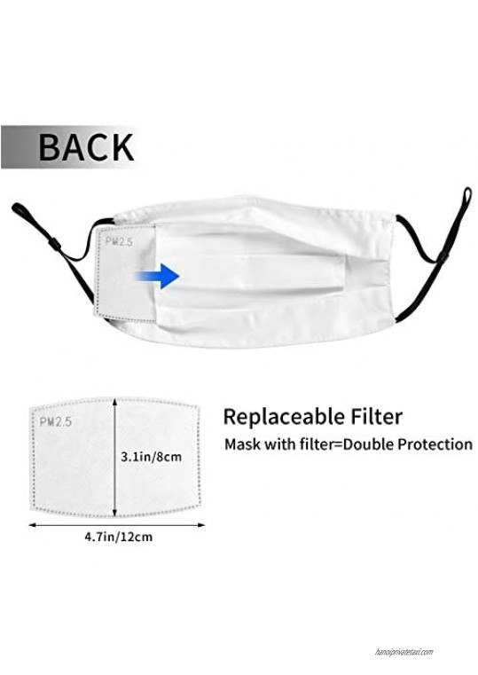 2 Pack Ha-rry Po-tter Face Mask with 4 Filters Adult Adjustable Earloop Reusable and Washable Balaclavas Gift
