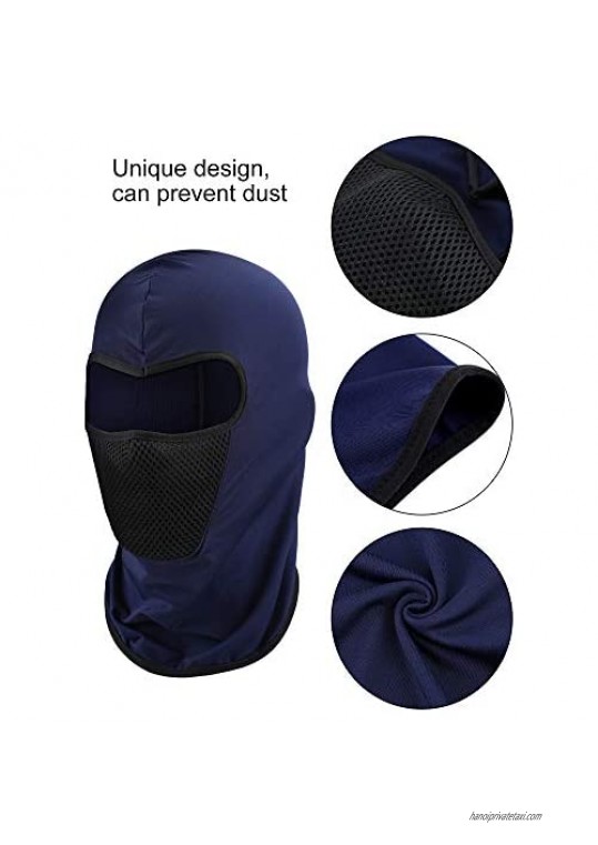 3 Pieces Balaclava Ski Mask Breathable Full Face Mask Windproof Sports Headwear for Outdoor Activities