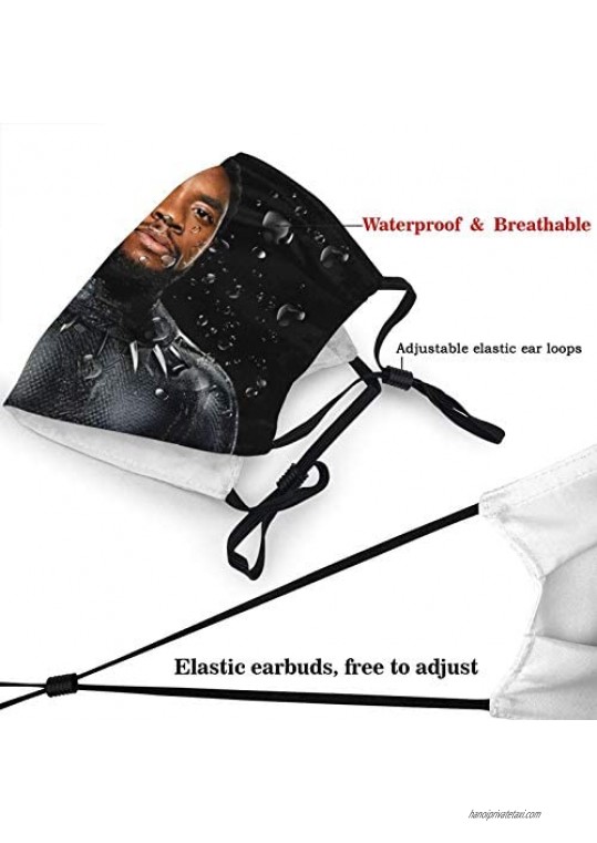 Black Panther Face Mask Washable with Filter Reusable Protection