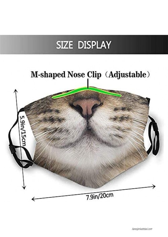 Cat face Mask Women Lovely Cloth Face Mask Mens Mask Washables Reusable Funny Adults Mask
