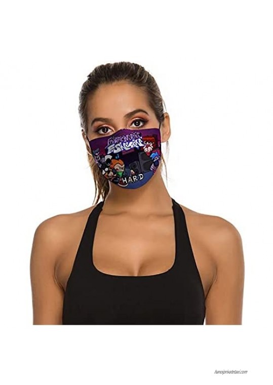 Friday Night Funkin mask Mouth Protection Mouth Cover Face Protection Waterproof Reusable Face Cover
