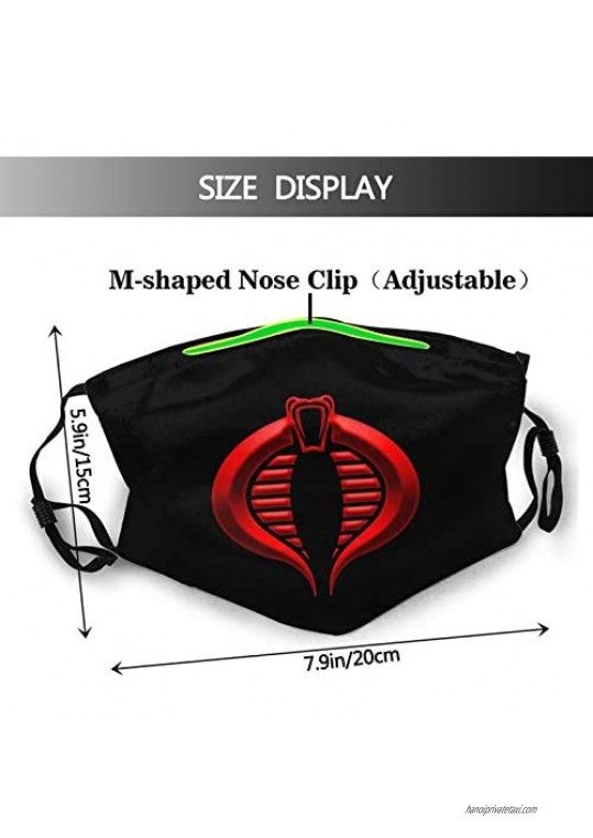 Gi Joe Cobra Outdoor Mask Protective 5-Layer Activated Carbon Adult Men and Women Headscarf