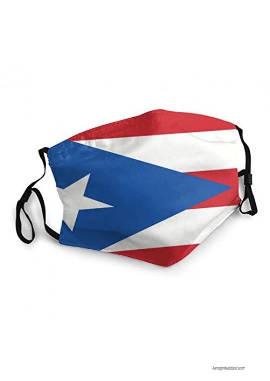 Puerto Rico Flag face mask Bandanas General Face Cover Outdoors Mouth Balaclava Headwear