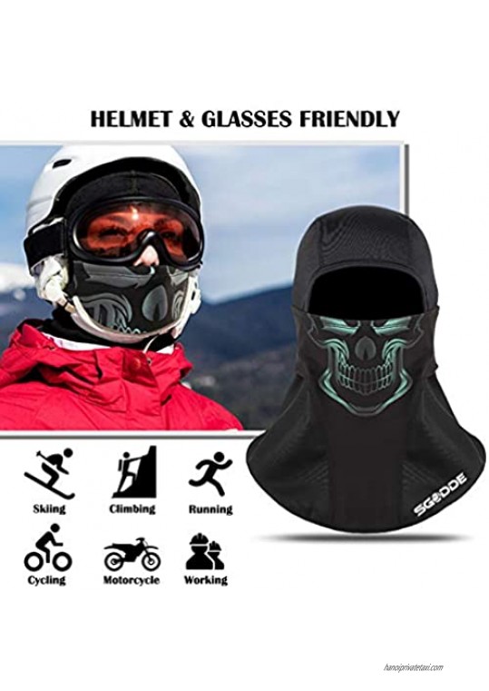 SGODDE Ski Mask Balaclava Face Mask for Cold Weather Water Resistant and Windproof Fleece Thermal Winter Mask for Men Women Skiing Snowboarding & Motorcycle Riding Cycling Neck Warmer for Men Women