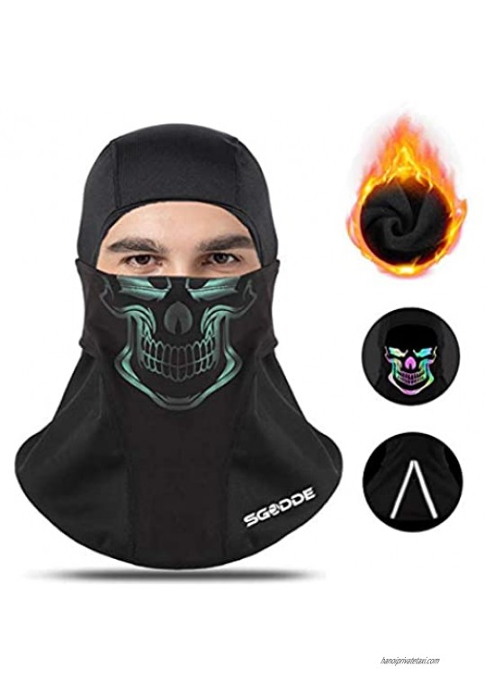 SGODDE Ski Mask Balaclava Face Mask for Cold Weather Water Resistant and Windproof Fleece Thermal Winter Mask for Men Women Skiing Snowboarding & Motorcycle Riding Cycling Neck Warmer for Men Women
