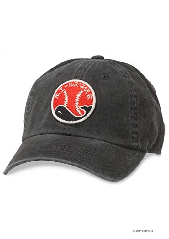 AMERICAN NEEDLE Nippon Japanese League Taiyo Whales Baseball Hat(44740A-NPL) Black