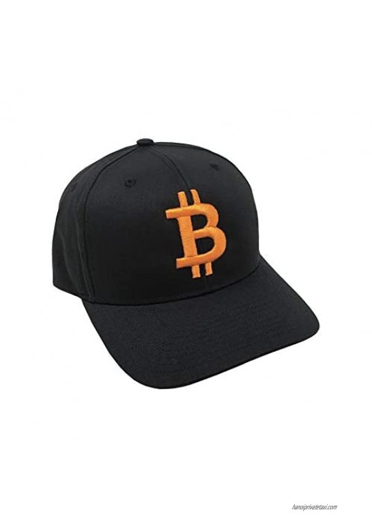 BTC Universe Bitcoin Baseball Cap Snapback Structured Black with Orange 3D Puff Embroidery Limited Edition