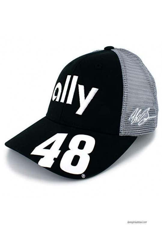 Checkered Flag Alex Bowman Ally #48 Team Hat Black