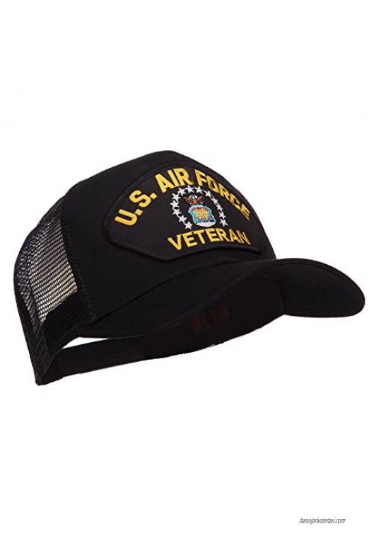 e4Hats.com US Air Force Veteran Military Patched Mesh Cap