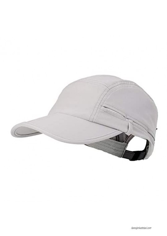 HOSSMOINS UPF 50+ Outdoor Hat Foldable Sports Cap  One Size Fits All Running Cap for Men & Women