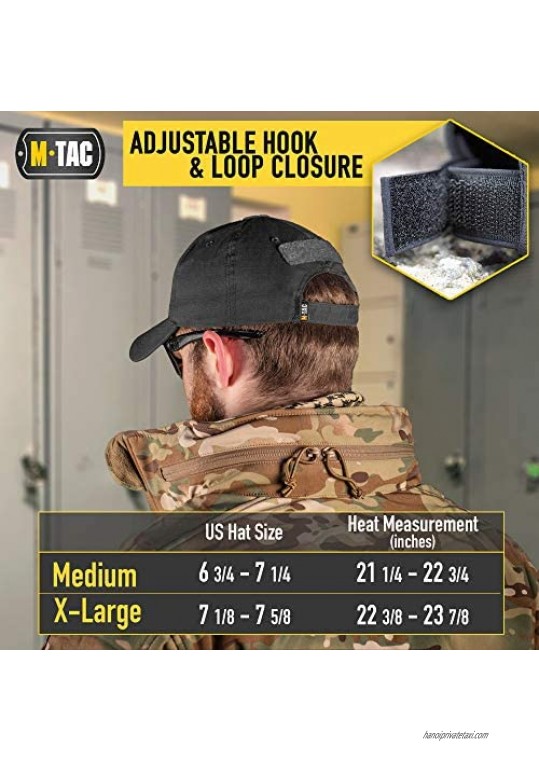 M-Tac Operator Hat - Tactical Baseball Cap - Army Military Style Patch Hat for Men and Women
