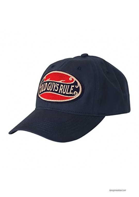 OLD GUYS RULE Hat Baseball Cap for Men | Better Oval | for Dad Husband Grandfather | Navy