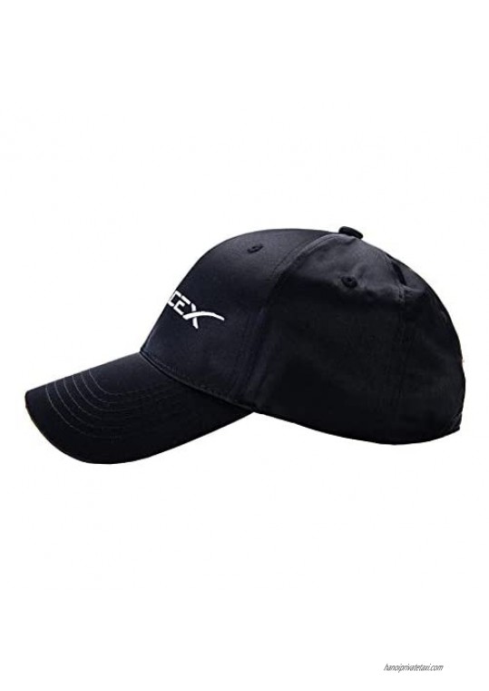 Scisuittech Embroidered Spacex Hat Baseball Hats for Men and Women Black
