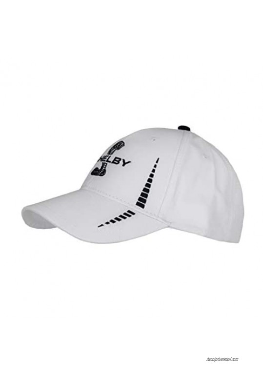 Shelby Snake White Performance Hat with UV Protection | Officialy Licensed Shelby Product | Adjustable One-Size Fits All | Stretchable Hook and Loop Closure