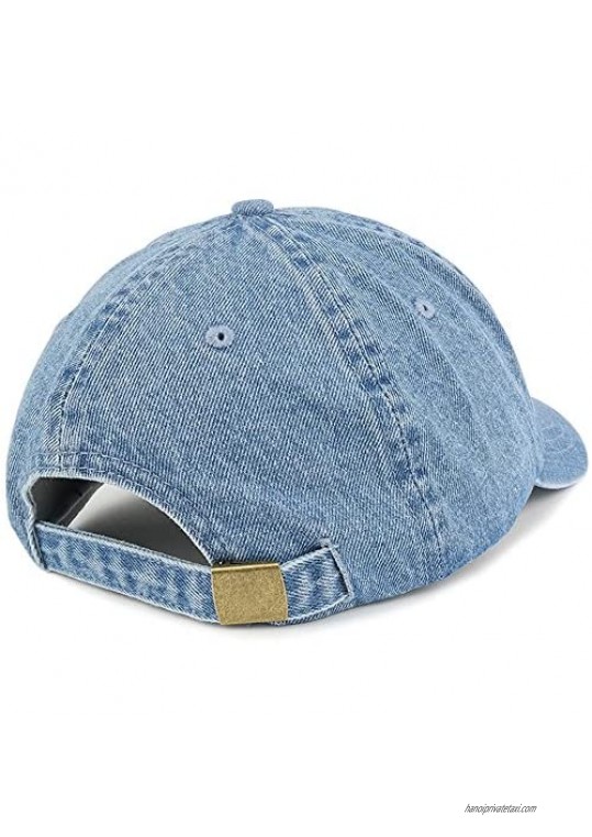 Trendy Apparel Shop Low Profile Unstructured Denim Garment Washed Baseball Cap