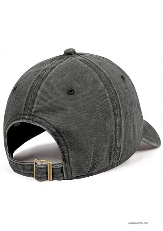 Unisex Adjustable Tiger-Woods-Logo Fashionable Golf Cap Dad Hat Trucker Hat Denim Hat - One Size Fits All