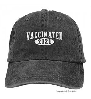 Vaccinated 2021 Quarantine Vaccine Unisex Baseball Cap Adjustable Comfortable Cap Vitage Hat 