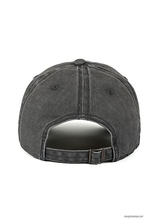 VANCIC Low Profile Washed Brushed Twill Cotton Adjustable Baseball Cap Dad Hat