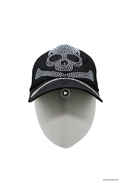 WITHMOONS Skull Trucker Hat Unisex Meshed Adjustable Baseball Cap YT11319
