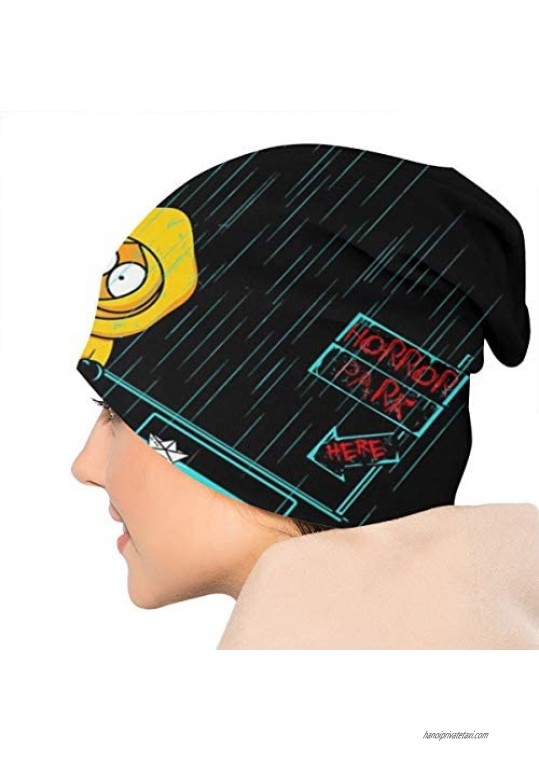 1005 Slouchy Knit Beanie for Men & Women - Winter Toboggan Hats for Cold Weather South Park Mix Horror Mix Beanie Cap Black