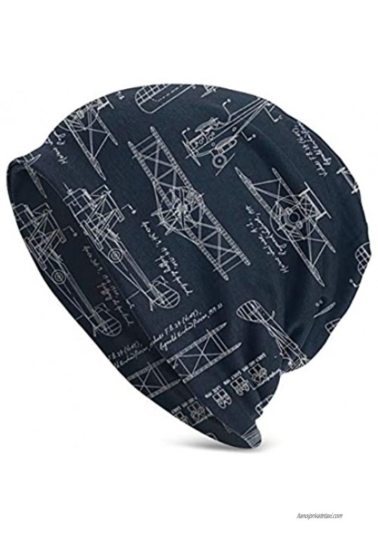 antkondnm Aviation Aviators Transportation Blue Unisex Classic Knit Hat Knit Beanie Adult