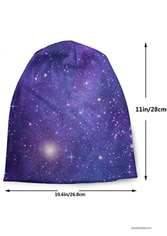 antkondnm Cosmic Galaxy Space Pattern Adult Men's Knit Hat Beanie Hat Unisex Cap