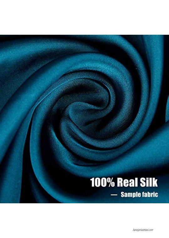 BriaPa Satin Sleep Cap Beanie 100% Natural Satin Silk Soft Turban Satin Night Cap Blue