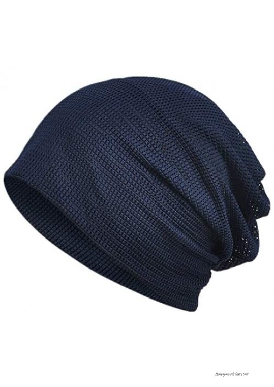 DABER VICH Multifunctional Lightweight Breathable Beanies Hats Running Skull Cap Helmet Liner Sleep Caps for Men Women