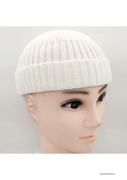 Fashion Fall Winter Knitted Hat Skull Cap Sailor Cap Cuff Beanie Vintage for Men Women