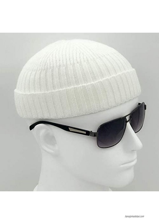 Fashion Fall Winter Knitted Hat Skull Cap Sailor Cap Cuff Beanie Vintage for Men Women