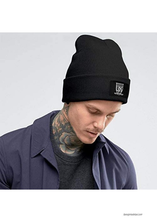 MgaKN Unisex Featured Soft Autumn and Winter Keep Warm Knit Ups Logo Knitting Beanie Hats for Men/Women