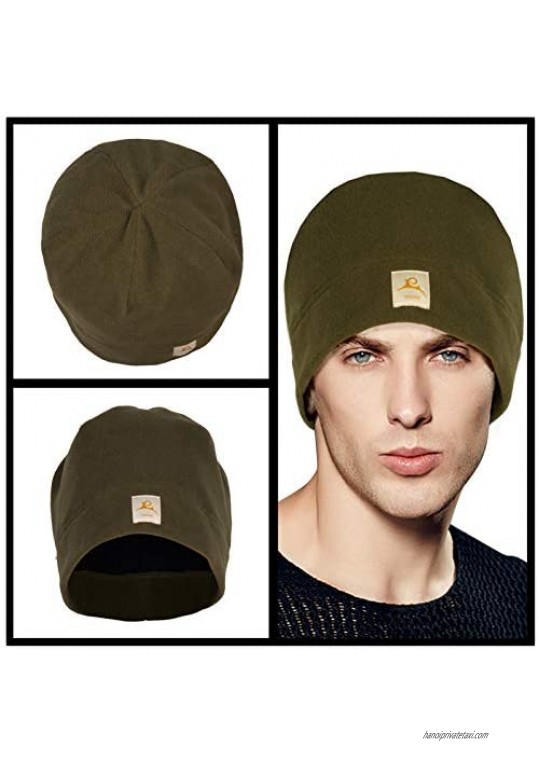 SPRING SEAON 2 Pieces Winter Fleece Hat Beanie for Men Women Warm Skull Cap for Skiing Outdoor Sports