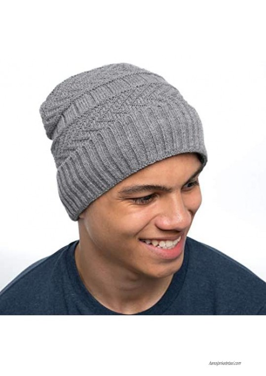 SPRUCELOFT Winter Knit Beanie Skull Hat Cap for Men Women Unisex | Mens Beanies