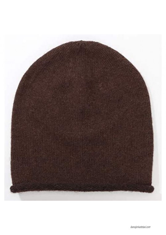 Unisex Warm Cashmere Blending Beanie - Soft & Luxury Touch - Winter Beanie Wool Knit Hat Cashmere Ski Hat