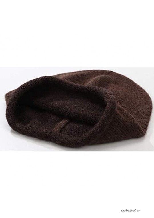 Unisex Warm Cashmere Blending Beanie - Soft & Luxury Touch - Winter Beanie Wool Knit Hat Cashmere Ski Hat