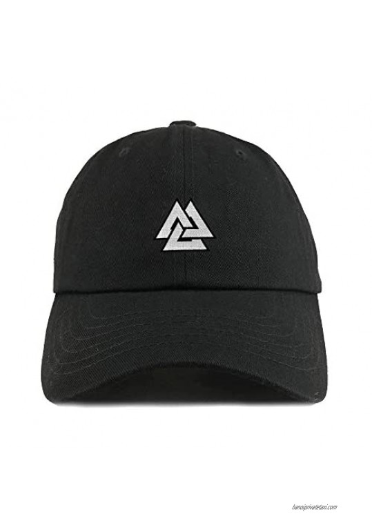 Embroidered Triangle Symbol Viking Norse Rune Novelty Baseball Hats Adjustable Snapback Dad Hats for Design