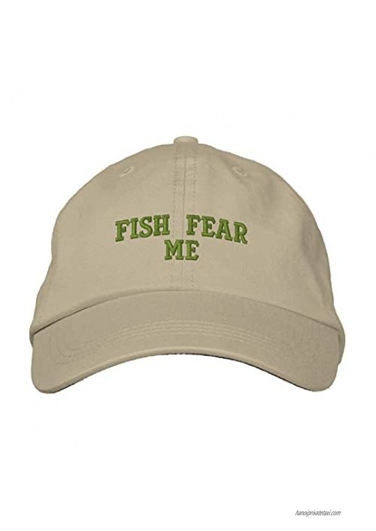 Embroidery Baseball Caps Fish Fear Me Embroidered Caps Trucker Hat Dad Hats for Men & Women