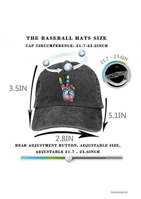 Funny Vintage Baseball Cap Washed Cotton Denim Adjustable Low Profile Dad Hat for Men&Women