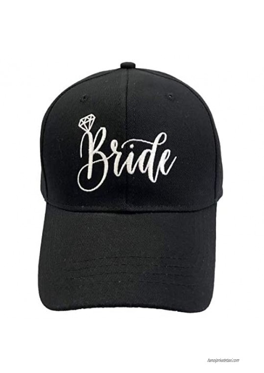 Funshow Bride Hat Embroidered Baseball Cap for Bridal Shower Bachelorette Party